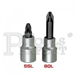 1/2"DR. POZIDRIV BIT SOCKET
91201-xx & 91213-xx